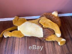 Euc Douglas Co Disney Nestle Énorme Jumbo Roi Lion En Peluche Simba 90 Mufasa Plus
