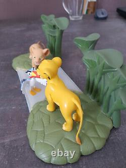 Extrêmement Rare! Walt Disney Le Roi Lion Simba Dans La Statue Figurine Jungle