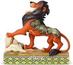 Figurine Enesco Disney Traditions par Jim Shore du Roi Lion Scar, le méchant, 7 pouces.
