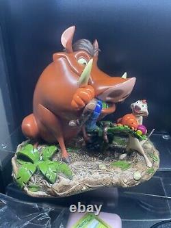 Figurine Moyenne Exclusive des Parcs Disney Le Roi Lion Timon et Pumbaa Neuve