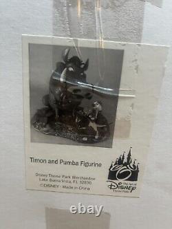 Figurine Moyenne Exclusive des Parcs Disney Le Roi Lion Timon et Pumbaa Neuve