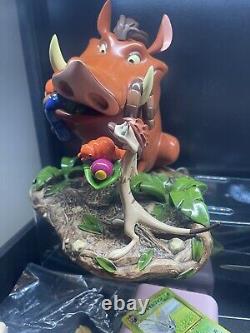 Figurine Moyenne Exclusive des Parcs Disney Le Roi Lion Timon et Pumbaa Neuve