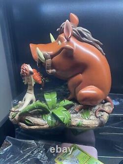 Figurine Moyenne Exclusive des Parcs Disney Le Roi Lion Timon et Pumbaa Neuve