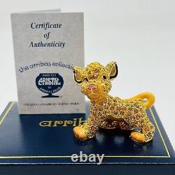 Figurine Swarovski en cristal de Simba, le Roi Lion des frères Arribas Disney