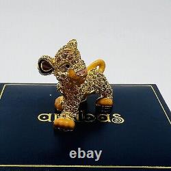 Figurine Swarovski en cristal de Simba, le Roi Lion des frères Arribas Disney