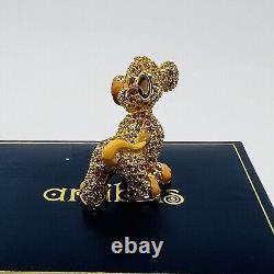 Figurine Swarovski en cristal de Simba, le Roi Lion des frères Arribas Disney