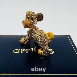 Figurine Swarovski en cristal de Simba, le Roi Lion des frères Arribas Disney