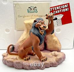 Figurine WDCC Villains Lion King's SCAR La vie n'est pas juste, n'est-ce pas? Retraité en 2002