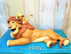 Figurine en céramique Simba et Mufasa de Disney Wdcc Le Roi Lion