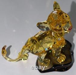 Figurine en cristal Swarovski Disney Simba du Roi Lion avec boîte d’origine