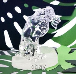 Figurine en verre Scar de Disney du Roi Lion sur rocher, par Arribas
