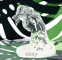 Figurine en verre Scar de Disney du Roi Lion sur rocher, par Arribas