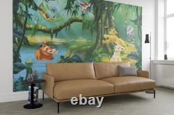 Fond d’écran cool Disney Le Roi Lion pour enfants 12 x 8 pieds Simba unisexe fresque murale jungle