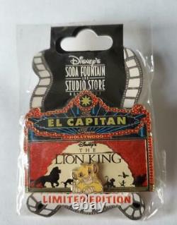 Fontaine Disney Soda Dsf Dssh Lion King Marquee Avec Simba Le 300 Pin 86112
