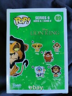 Funko Pop #89 Scar Disney's The Lion King (version Originale Animée) Rare