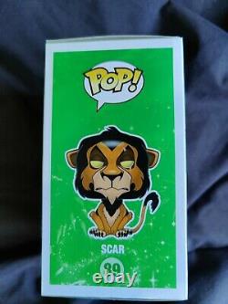 Funko Pop #89 Scar Disney's The Lion King (version Originale Animée) Rare