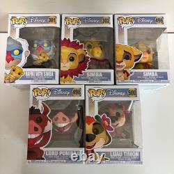Funko Pop Disney Le Roi Lion Rafiki 301 Simba 302 Luau Pumbaa 498 Luau Timon 500