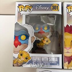 Funko Pop Disney Le Roi Lion Rafiki 301 Simba 302 Luau Pumbaa 498 Luau Timon 500
