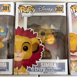 Funko Pop Disney Le Roi Lion Rafiki 301 Simba 302 Luau Pumbaa 498 Luau Timon 500