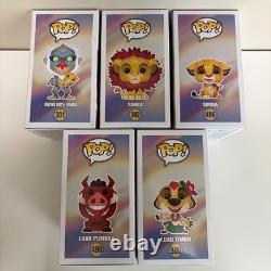 Funko Pop Disney Le Roi Lion Rafiki 301 Simba 302 Luau Pumbaa 498 Luau Timon 500