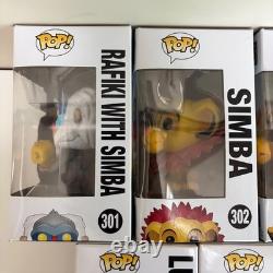 Funko Pop Disney Le Roi Lion Rafiki 301 Simba 302 Luau Pumbaa 498 Luau Timon 500