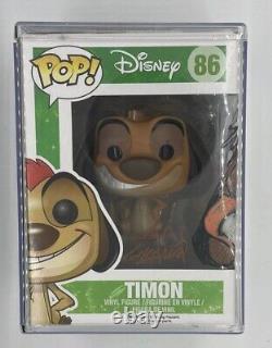 Funko Pop Disney Le Roi Lion Timon 86 Guy Gilchrist Signé Certification