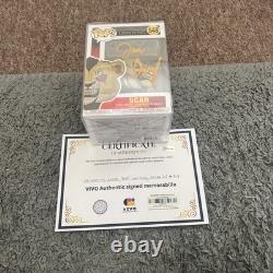 Funko Pop Le Roi Lion Ensemble Signé Timon #549, Pumbaa #550 & Scar #548