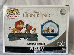 Funko Pop Moment #1313 Hakuna Matata Disney Le Roi Lion Édition Limitée Nouvelle