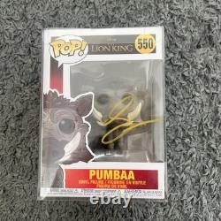 Funko Pop Pumbaa 550 Disney Le Roi Lion Signé Seth Rogen Autographe COA