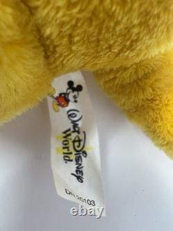 HTF Walt Disney World Le Roi Lion Mufasa peluche bean bag de 9 pouces avec étiquettes RARE