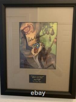 Image du Roi Lion de Disney signée par Robert Guillaume avec certificat d'authenticité, 16 par 13 pouces sous cadre