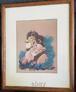 Impression de Disney Le Roi Lion par Eric Robison Simba Nala IMPRIMÉ Signé Artist Print