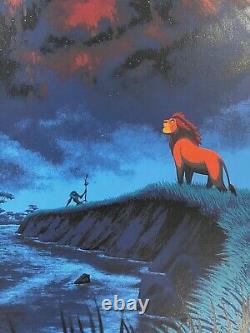 Impression sur écran de Mark Englert du Roi Lion de Disney, Cyclope Serigraphie Mondo #86/300
