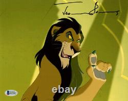 Jeremy Irons Signé 8x10 Photo Voix De Scar Le Lion King Disney Beckett Bas