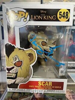 Jeremy Irons a signé Funko #548 Disney Le Roi Lion Scar Funko dédicacé