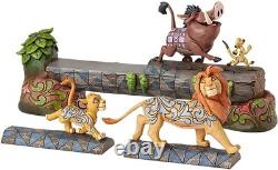Jim Shore Disney Le Roi Lion Timon Pumbaa Camaraderie Insouciante 4057955 RARE NOUVEAU