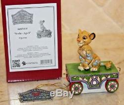 Jim Shore Disney Numéros De Train Anniversaire Simba Du Roi Lion Age 8 Tres Rare