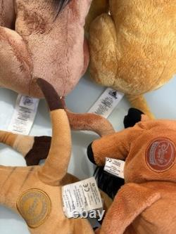 Jouet en peluche Teddy officiel Disney estampillé Le Roi Lion Scar Mufasa Pumbaa Timon