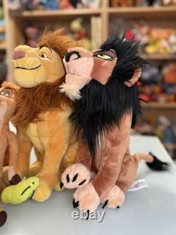 Jouet en peluche doux Disney estampillé Le Roi Lion Scar Mufasa Pumbaa Timon Rafiki
