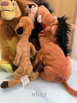 Jouet en peluche doux Disney estampillé Le Roi Lion Scar Mufasa Pumbaa Timon Rafiki