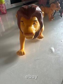 Jouets rares du Roi Lion des années 90, Mufasa, Simba, Pumbaa, Rafiki et Banzai