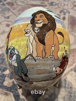 Jutta Levasseur Œuf Peint À La Main Disney Lion King Art