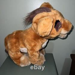 Kuvo Le Roi Lion 2 L'Honneur de Simba Peluche Parlant Riant 16x23 RARE Jouet