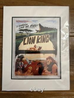 L'Art de Disney Impression encadrée Le Roi Lion Brett Owens Royaume Animal 11x14