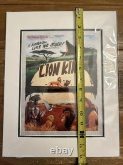 L'Art de Disney Impression encadrée Le Roi Lion Brett Owens Royaume Animal 11x14