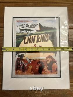 L'Art de Disney Impression encadrée Le Roi Lion Brett Owens Royaume Animal 11x14