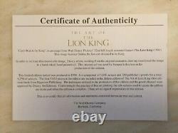 L'art De L'édition Lion King Limited 3500 Exemplaires (signé) Disney Nouveau + Sericel