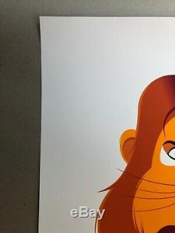 L'impression D'écran Lion King Par Tom Whalen Mondo Disney Film Affiche Art 2014 1994