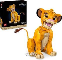 LEGO Disney Jeune Simba Le Roi Lion, Figurine Animale Collectionnable à Construire