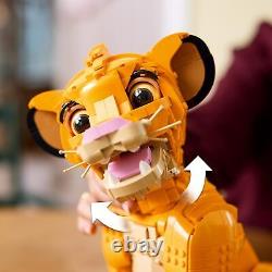 LEGO Disney Jeune Simba Le Roi Lion, Figurine Animale Collectionnable à Construire